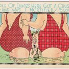 Postcard Couple Of Dames Here Got A Crush On Me I Was Mortified