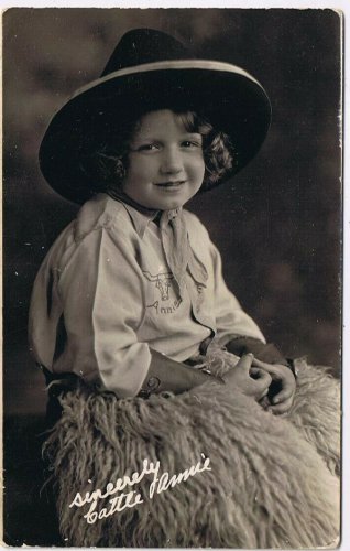 Postcard RPPC Cattle Annie Promo Post Card