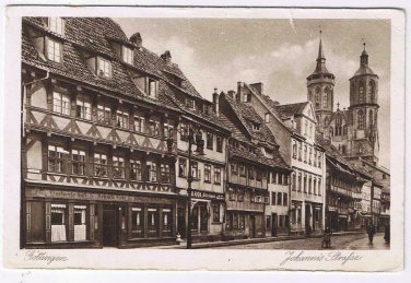 Germany Postcard RPPC Gottingen Johannis Strasse
