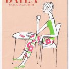 Advertising Postcard Japan Baila Girl Salgo A Comer Perforated Foldable