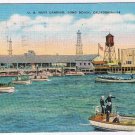 California Postcard Long Beach US Leigh Navy Landing