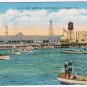 California Postcard Long Beach US Leigh Navy Landing