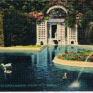 British Columbia Postcard Victoria Butchart Gardens Duck Pond