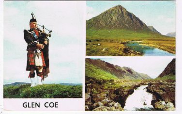 United Kingdom UK Scotland Postcard Glen Coe Buachaille Etive Mhor