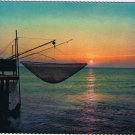 Italy Postcard Cattolica Day Break Fishing Net Sunrise