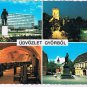 Hungary Postcard Gyor Multi View Udvozlet Gyorbol Statues