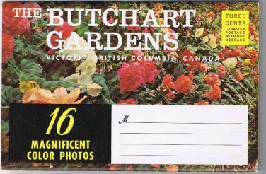 British Columbia Postcard Booklet Victoria The Butchart Gardens