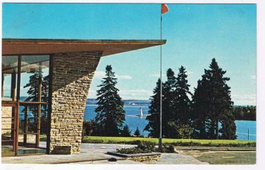Nova Scotia Postcard Baddeck Alexander Graham Bell Museum Bras d'Or Lakes