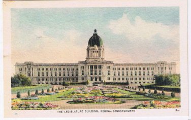 Saskatchewan Postcard Regina Legislature Building Valentine
