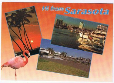 Florida Postcard Sarasota Multi View