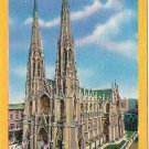 New York Postcard NYC St Patrick's Cathedral 5th Ave & 50th Street
