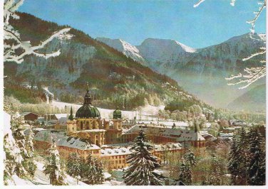 Germany Postcard Ettal Kloster Benedictine Abbey
