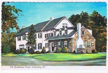 Pennsylvania Postcard Gettysburg Eisenhower Home