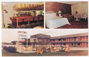 Quebec Postcard Mont Laurier Motel L'Etape