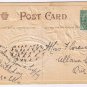 Greeting Postcard Embossed Best Birthday Wishes Roses Boat