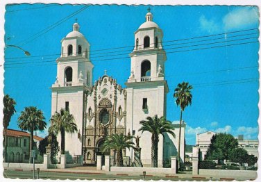 Postcard St Augustine Cathedral Tucson Arizona Catholic Church