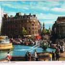 Postcard Trafalgar Square Fountains London England UK