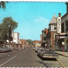 Quebec Postcard Drummondville La Rue Heriot Old Cars
