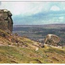 United Kingdom UK Postcard Ilkley Yorkshire Cow & Calf Rocks Rombald's Moor