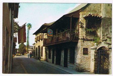 Florida Postcard St Augustine Old Spanish Inn