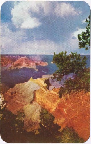Arizona Postcard Grand Canyon Storm Clouds