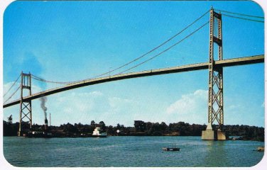 New York Postcard Thousand Islands International Bridge