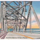 Florida Postcard Sunshine Skyway Bridge Main Span