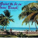 Florida Postcard Miami Beach Golden Sands Palms