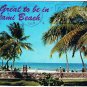 Florida Postcard Miami Beach Golden Sands Palms