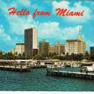 Florida Postcard Miami Skyline From Dodge Island Causeway