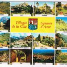 France Postcard Villages Of Cote d'Azur St Agnes Biot Cagnes Grasse Multi