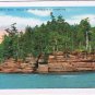 Wisconsin Postcard Steamboat Rock Dells Of The Wisconsin River