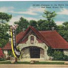 Florida Postcard Miami Parrot Jungle Entrance Red Road