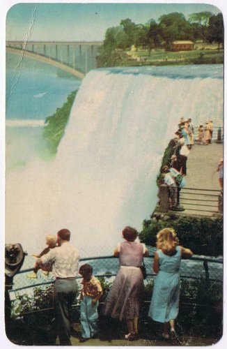 Ontario Postcard Niagara Falls American Falls From Prospect Point PECO