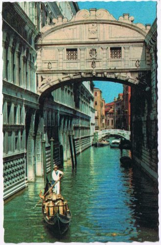 Italy Postcard Venezia Venice The Bridge Of Sighs