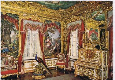 Germany Postcard Schloss Linderhof Royal Castle Music Room