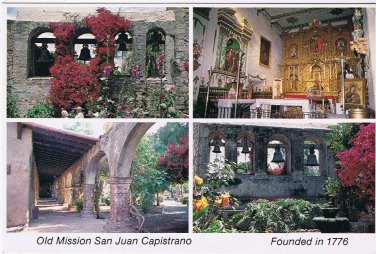 Postcard Old Mission San Juan Capistrano California
