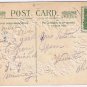 Postcard Embossed Birthday Sunlight House By Lake Wreath Of Wild Roses