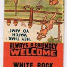 Matchbook Cover White Rock Inn Petoskey Michigan