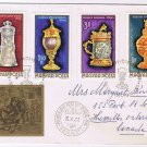 Stamps Hungary Envelope FDC Budapest Treasures 1970