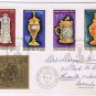 Stamps Hungary Envelope FDC Budapest Treasures 1970
