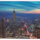 New York Postcard NYC Lower Manhattan Night Invite Power Authority