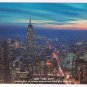 New York Postcard NYC Lower Manhattan Night Invite Power Authority