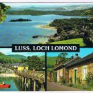 United Kingdom UK Postcard Scotland Luss Loch Lomond Multi View