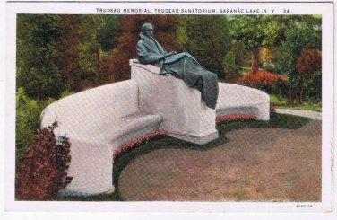 New York Postcard Saranac Lake Trudeau Memorial Sanatorium Hughes