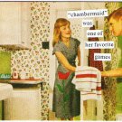 Anne Taintor Comic Postcard Chambermaid Was One Of Her Favorite Games