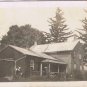 Acrhctecture Postcard RPPC Canada Brick & Wood House In Forest Setting