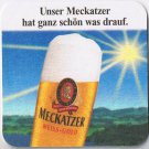 Meckatzer Beer Weiss Gold Coaster