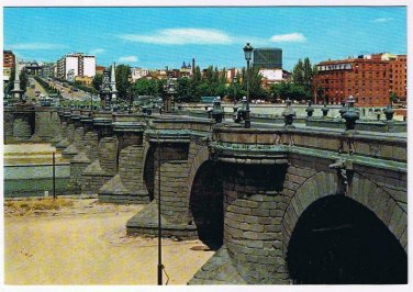 Spain Postcard Madrid Toledo Bridge