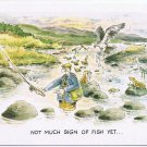 United Kingdom UK Postcard Comic Not Much Sign Of Fish